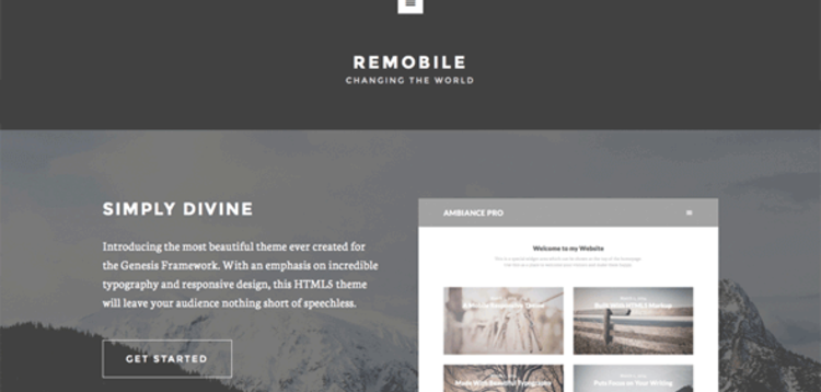 Item cover for download  Demo STUDIOPRESS REMOBILE PRO