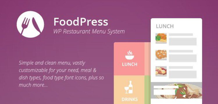 Item cover for download FOODPRESS – RESTAURANT MENU & RESERVATION PLUGIN