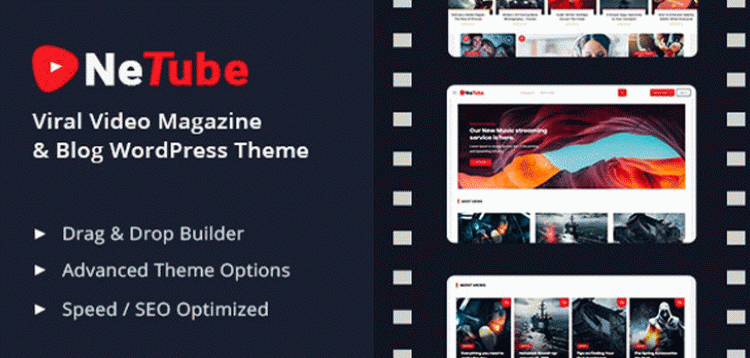 Item cover for download Netube - Viral Video Blog/Magazine WordPress Theme