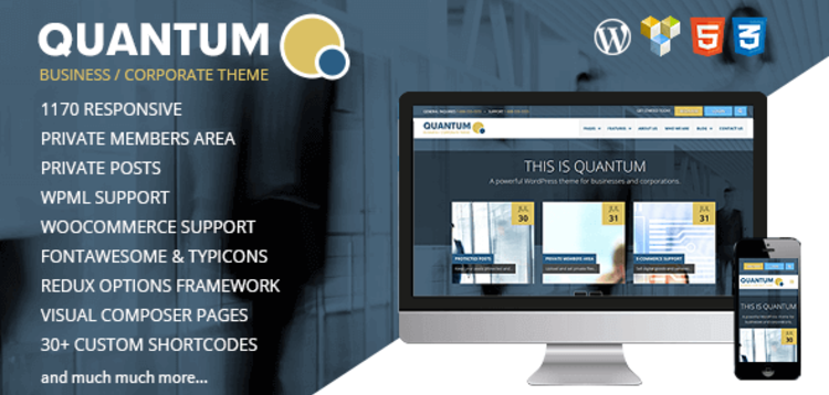 Item cover for download QUANTUM – RESPONSIVE BUSINESS WORDPRESS THEME