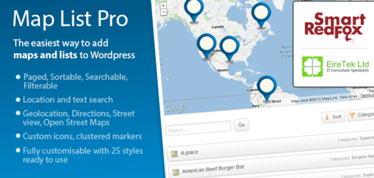 Item cover for download MAP LIST PRO – GOOGLE MAPS & LOCATION DIRECTORIES