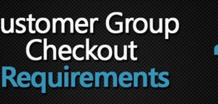 Item cover for download Customer Group Checkout Requirements