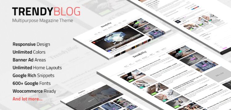 Item cover for download TRENDYBLOG – MULTIPURPOSE MAGAZINE THEME