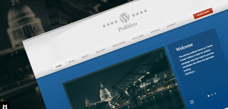 Item cover for download POLITICO – RESPONSIVE POLITICAL CAMPAIGN WP THEME