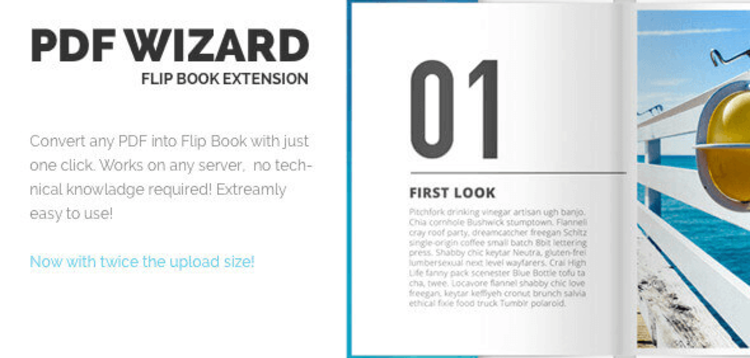 Item cover for download PDF WIZARD – RESPONSIVE FLIPBOOK WP EXTENSION