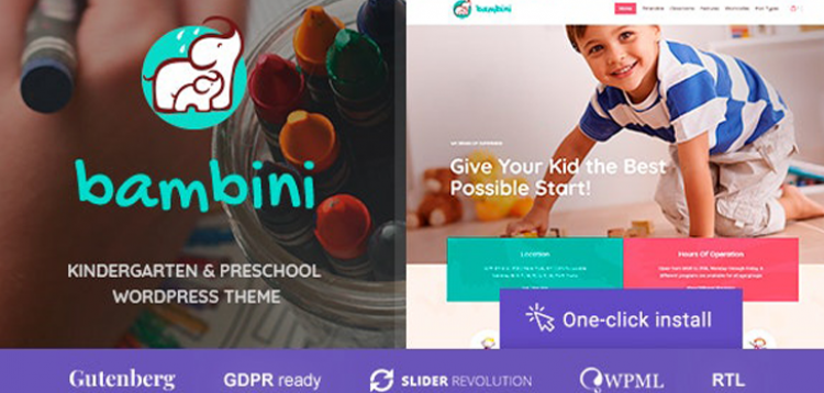 Item cover for download Bambini - Kindergarten & Pre-School Theme