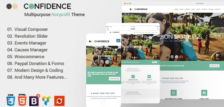Item cover for download CONFIDENCE - MULTIPURPOSE NONPROFIT WORDPRESS THEME