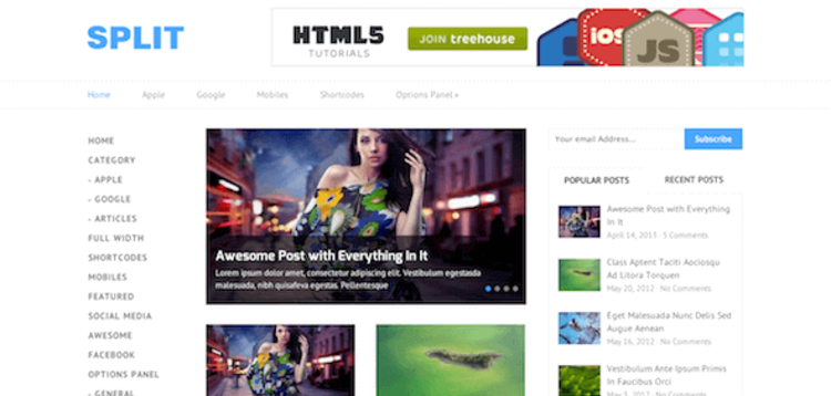 Item cover for download SPLIT – MINIMAL & RESPONSIVE WORDPRESS THEME