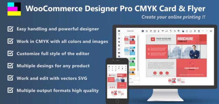 Item cover for download WOOCOMMERCE DESIGNER PRO CMYK CARD & FLYER