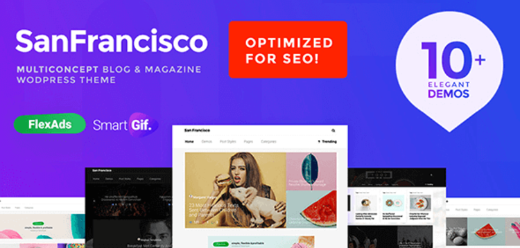 Item cover for download SANFRANCISCO - MULTICONCEPT BLOG & MAGAZINE WORDPRESS THEME