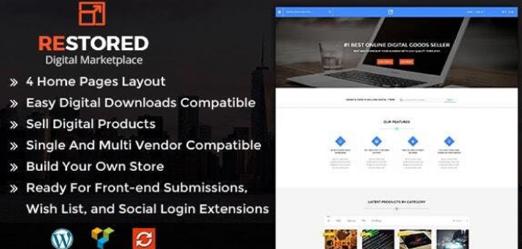 Item cover for download Restored MarketPlace - WordPress Theme