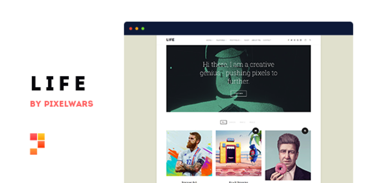 Item cover for download LIFE - BOXED PORTFOLIO WORDPRESS THEME