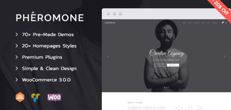 Item cover for download PHEROMONE – CREATIVE MULTI-CONCEPT WORDPRESS THEME