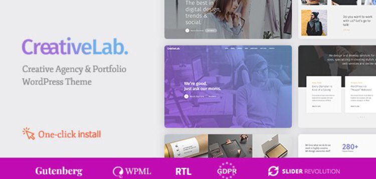 Item cover for download CREATIVE LAB - CREATIVE STUDIO PORTFOLIO & AGENCY WORDPRESS THEME