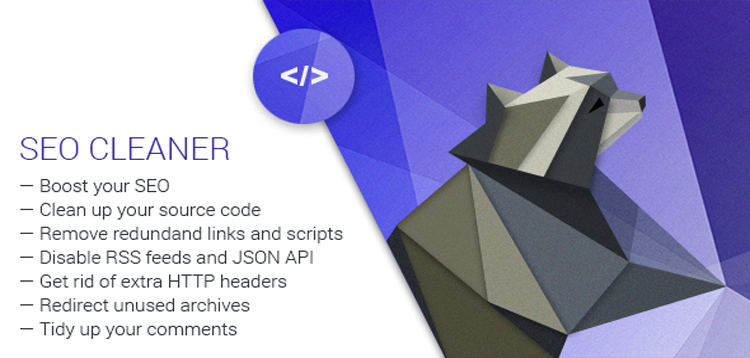 Item cover for download SEO Cleaner — WordPress Plugin for Site Clean Up