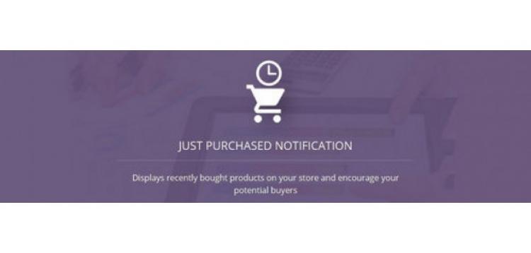 Item cover for download Just Purchased Notification OpenCart