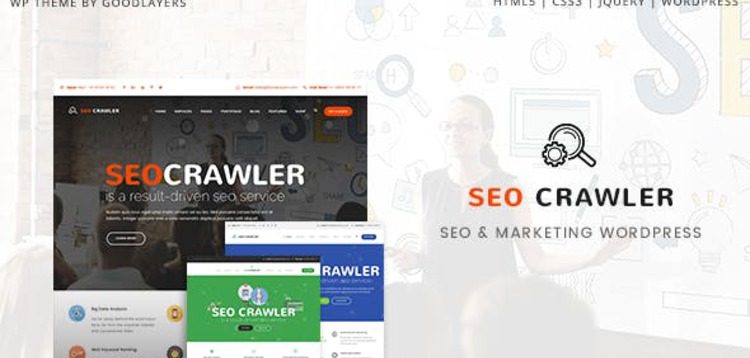 Item cover for download SEO CRAWLER - DIGITAL MARKETING AGENCY, SOCIAL MEDIA, SEO WORDPRESS THEME