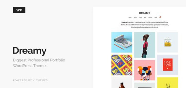 Item cover for download DREAMY - BIGGEST PORTFOLIO WORDPRESS THEME