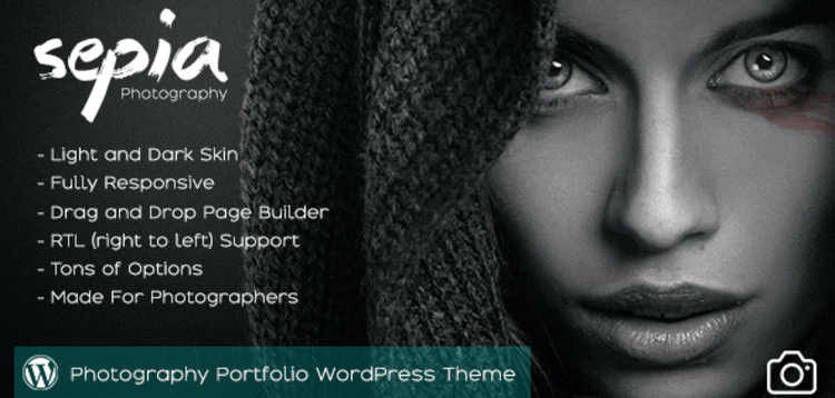 Item cover for download SEPIA - PHOTOGRAPHY PORTFOLIO WORDPRESS THEME