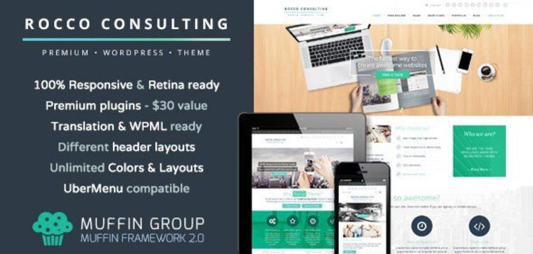 Item cover for download ROCCO FLAT WORDPRESS THEME