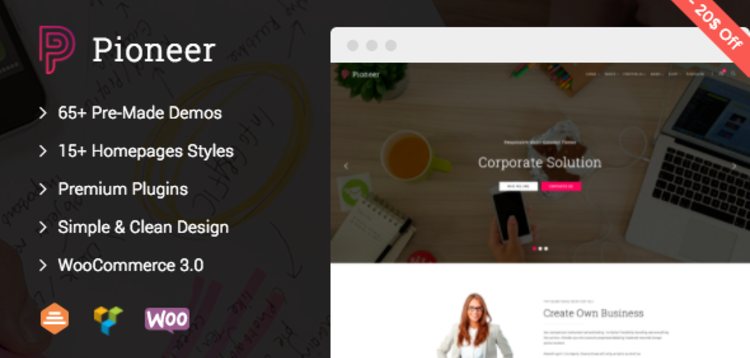 Item cover for download PIONEER - MULTI-CONCEPT CORPORATE WORDPRESS THEME