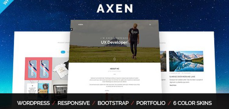 Item cover for download AXEN - PERSONAL PORTFOLIO WORDPRESS THEME