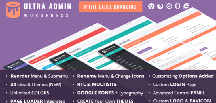 Item cover for download Ultra WordPress Admin Theme