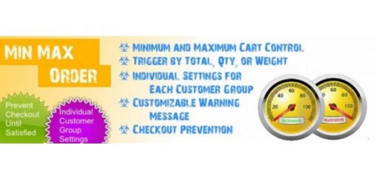 Item cover for download Min/Max Order Limits - Per Customer Group OpenCart