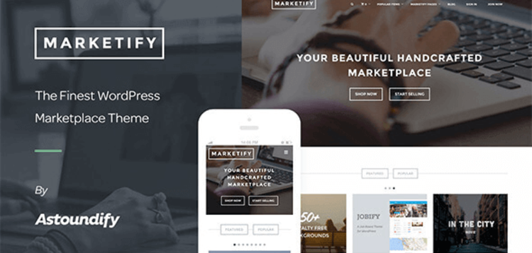Item cover for download MARKETIFY – DIGITAL MARKETPLACE WORDPRESS THEME