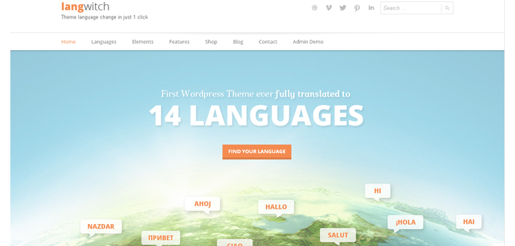 Item cover for download AIT – Langwitch WordPress Theme