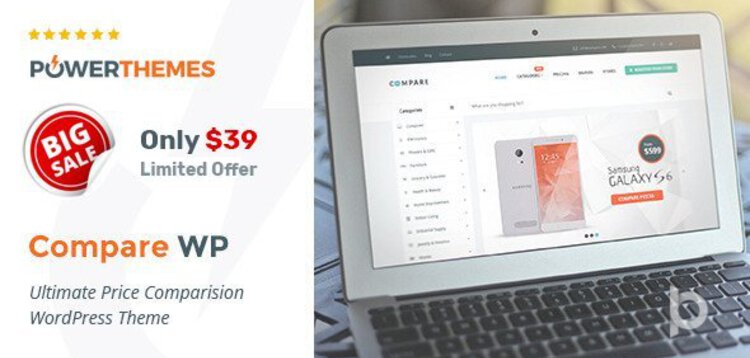 Item cover for download PRICE COMPARE - PRICE COMPARISON WORDPRESS THEME
