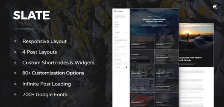 Item cover for download SLATE - RESPONSIVE WORDPRESS BLOG THEME