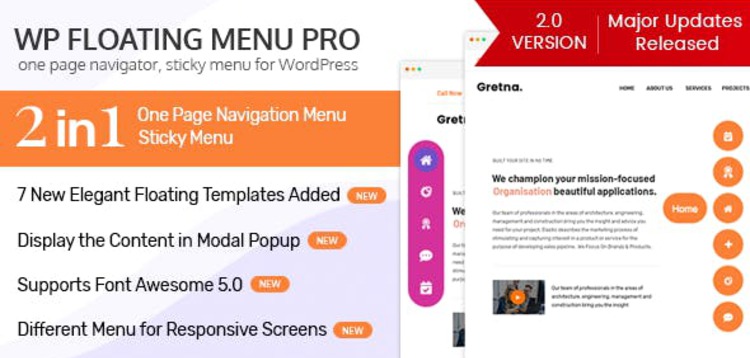 Item cover for download WP FLOATING MENU PRO