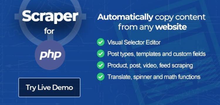 Item cover for download Scraper - Content Crawler PHP Edition