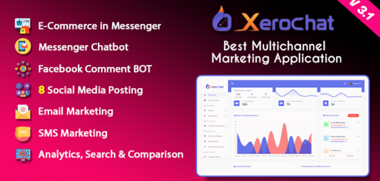 Item cover for download XeroChat - Best Multichannel Marketing Application (SaaS Platform)
