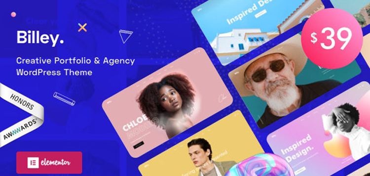 Item cover for download Billey - Creative Portfolio & Agency WordPress Theme