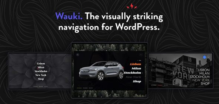 Item cover for download Wauki: Fullscreen WordPress Menu