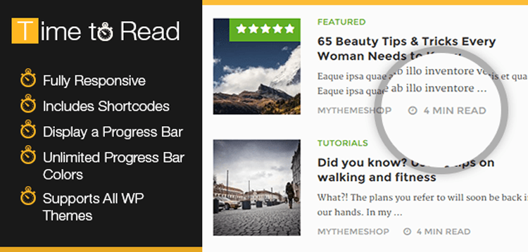 Item cover for download MyThemeShop WP Time To Read