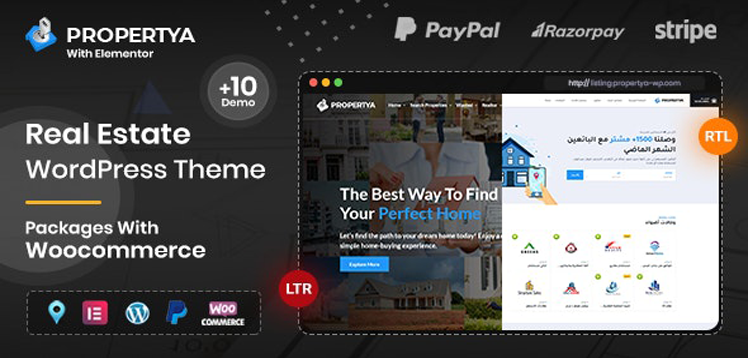 Item cover for download Propertya - Real Estate WordPress Theme