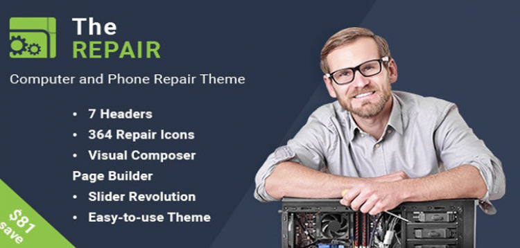 Item cover for download The Repair - Computer and Electronic WordPress Theme