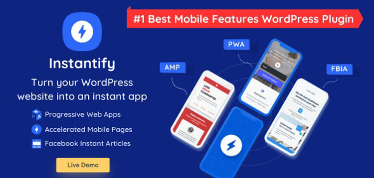 Item cover for download Instantify - PWA & Google AMP & Facebook IA for WordPress