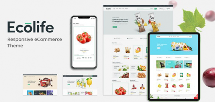 Item cover for download Ecolife - Organic WooCommerce WordPress Theme