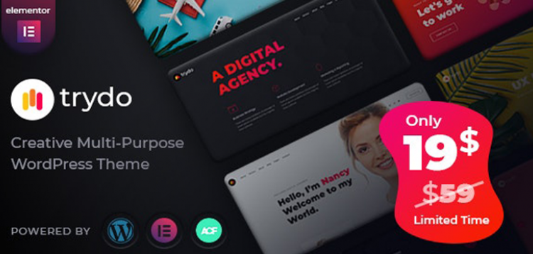 Item cover for download Trydo - Creative Agency & Portfolio WordPress Theme