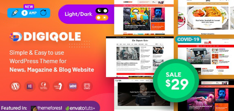 Item cover for download Digiqole - News Magazine WordPress Theme