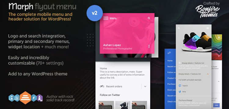 Item cover for download Morph: Flyout Mobile Menu for WordPress