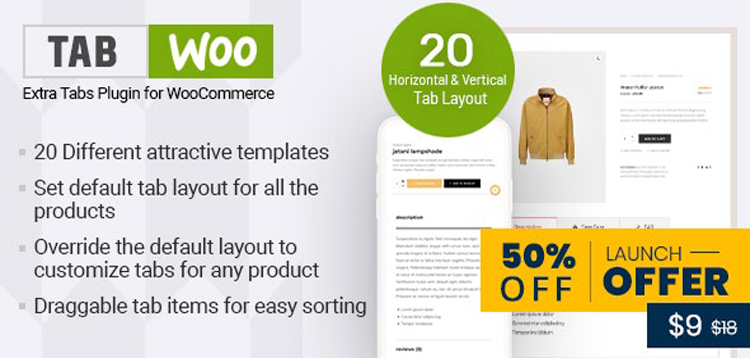 Item cover for download TabWoo - Custom Product Tabs for WooCommerce