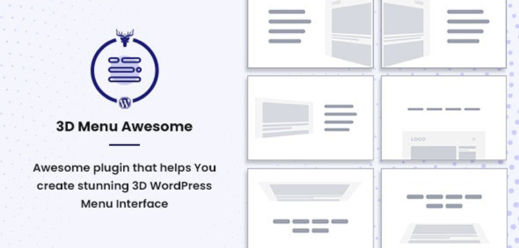 Item cover for download Stunning 3D Off Canvas Menu WordPress Plugin - 3D Menu Awesome