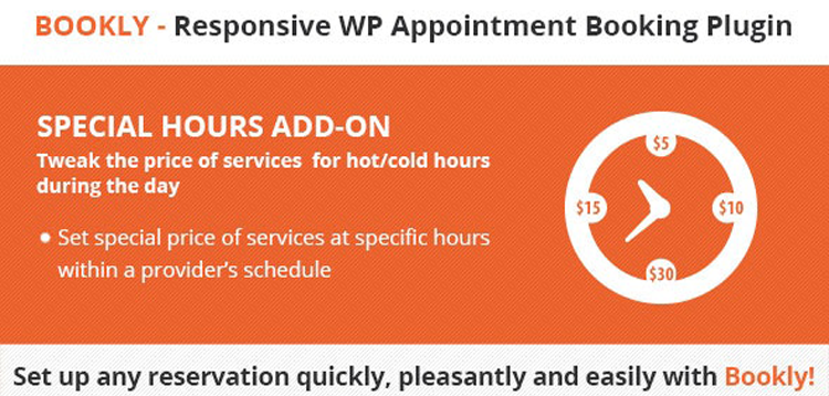 Item cover for download Bookly Special Hours (Add-on)