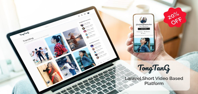Item cover for download TongTang - Laravel Short Video Sharing Platform