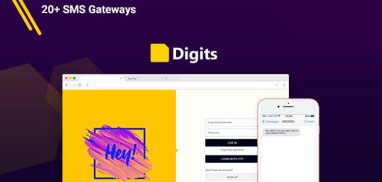 Item cover for download Digits: One Click Login/Signup